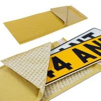 Gold Padded Bubble Number Plate Envelope Mailer 535mm x 180mm