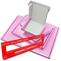 PINK Single Wall Die Cut Boxes Mini C4 C5 C6