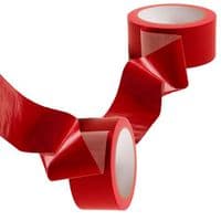 Red Coloured Low Noise Polypropylene Packaging Tape 48mm x 66m