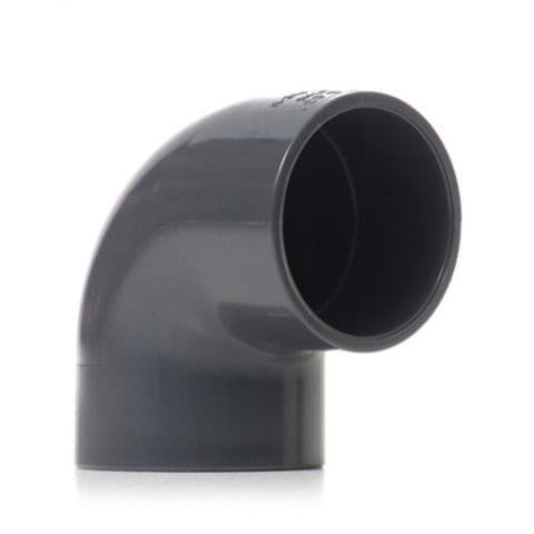 0.5" Grey PVC 90 Degree Elbow