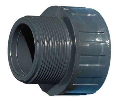 0.5" Grey PVC Socket Nipple