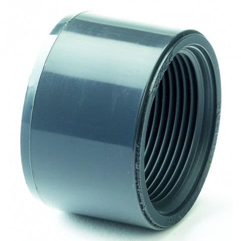1.5" to 1" Grey PVC Reducing Bush Plain/Threaded