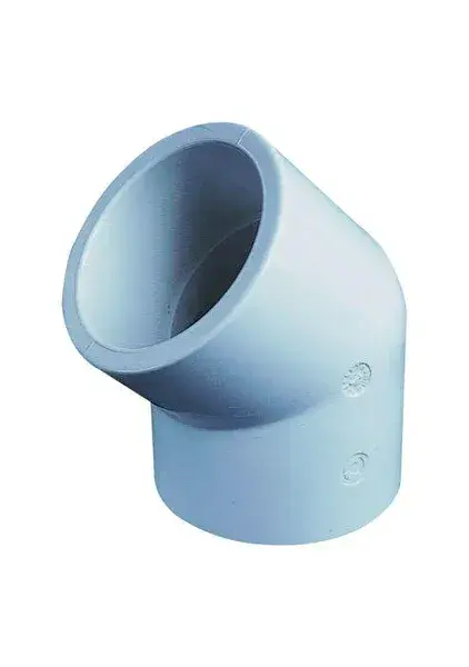 1.5" White ABS 45 Degree Elbow