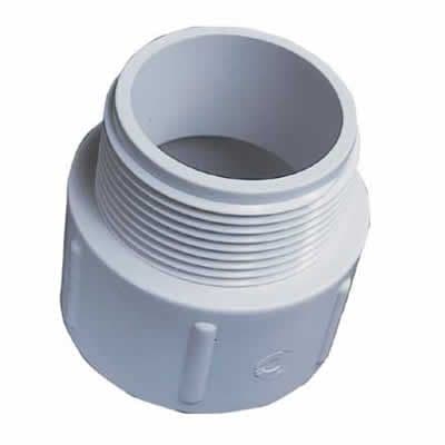 1.5" White ABS Socket Nipple
