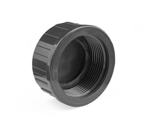 2" Grey PVC Threaded End Cap