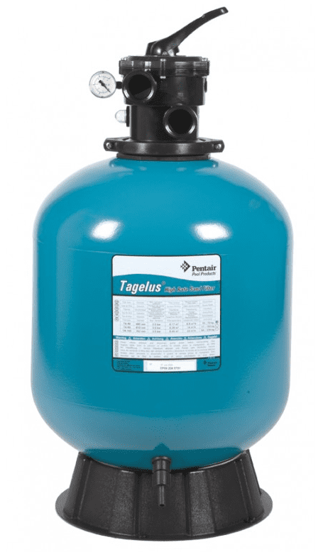 24" Pentair Tagelus Top Mount Filter, Valve & Pressure Gauge