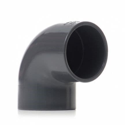 3" Grey PVC 90 Degree Elbow