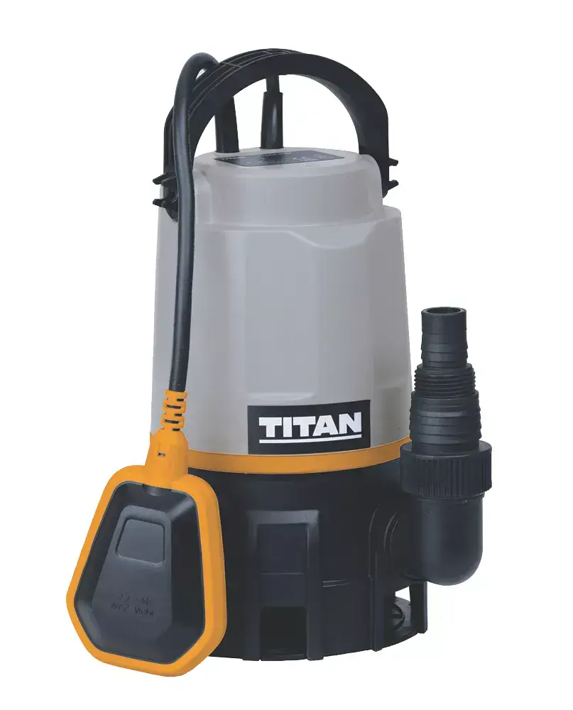 400W Submersible Pump Kit with 10 metres 1.25" LayFlat Hose and Jubliee Clip