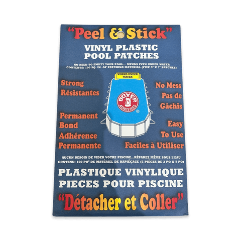 Boxer Large Vinyl Self-Adhesive Repair Patches 3"x7" (Pack of 5)