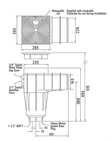 Certikin HD100SN+HD100LAK Liner Skimmer with Collar Weir