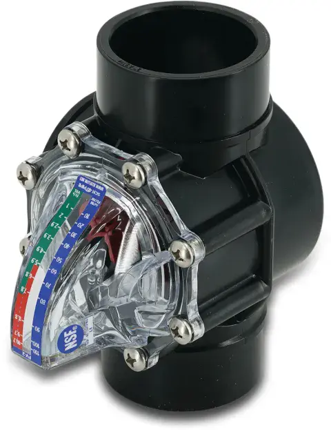 FlowVis Flow Meter for 63mm Pipework with NRV - FLVIS063