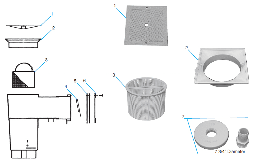 Hayward SP1082/84/8 Parallel Face Plate SPX1084L (6) Hayward