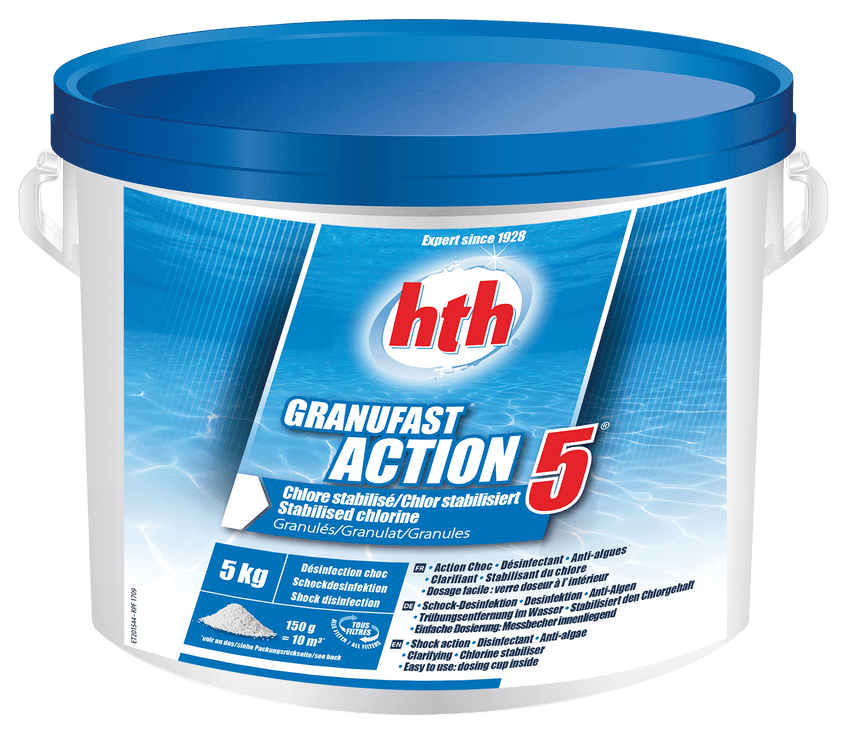 HTH Granufast Action 5 Stabilised Chlorine Granules 5kg