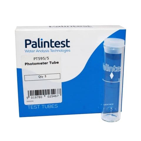 Palintest PT595 Glass Test Tubes for Pooltest 9 & 25 (Pack of 5)