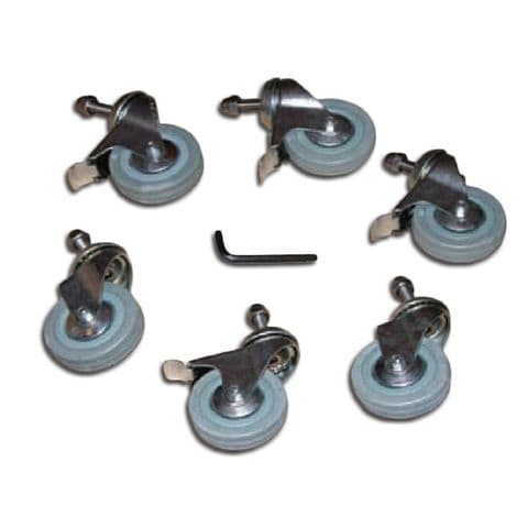 Plastica Slidelock Reel Castors - Pack of 6 Castors