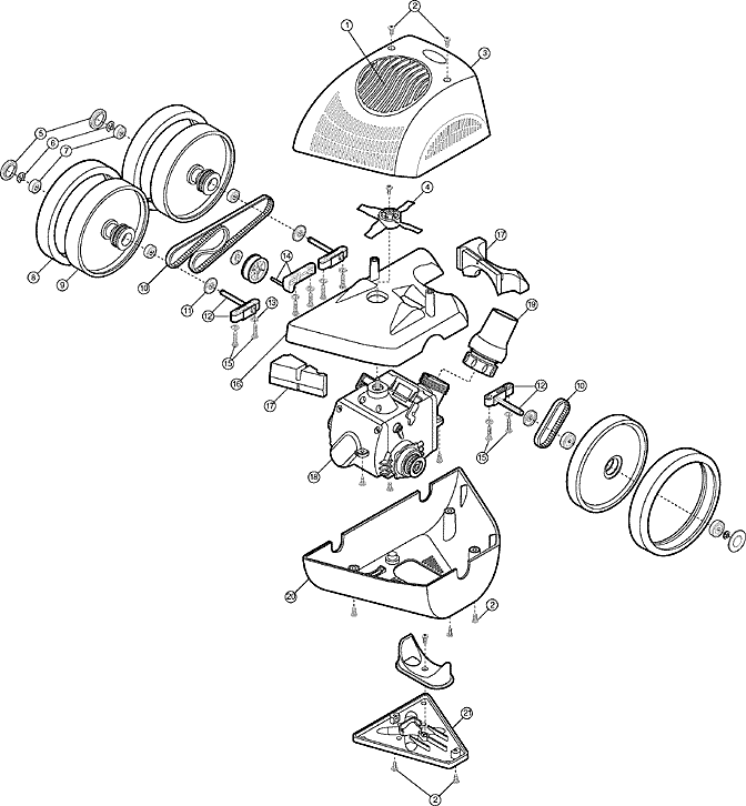 Polaris 340 Spares - Hub Cap