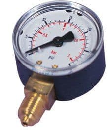 Side Entry Pressure Gauge with 1/4" Thread