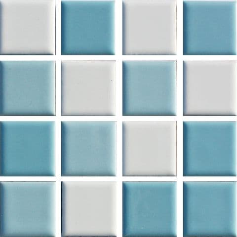 Waxman Ceramic Pool Caribbean Mix CB-144 (23x23mm) - Pack of 10 Sheets