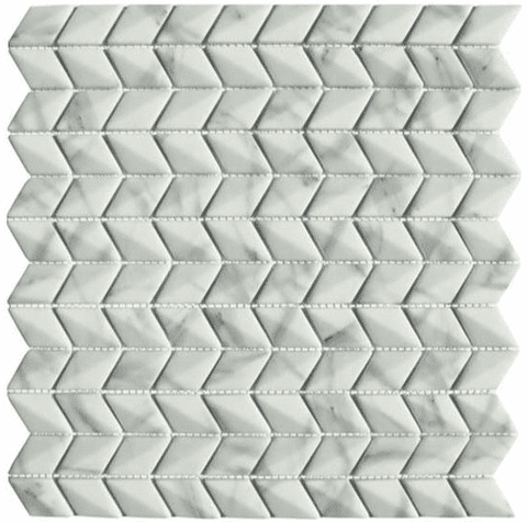 Waxman Ritz Carrara Diamond Chevron RZ-4101 (25 x 45mm) - Pack of 20 Sheets