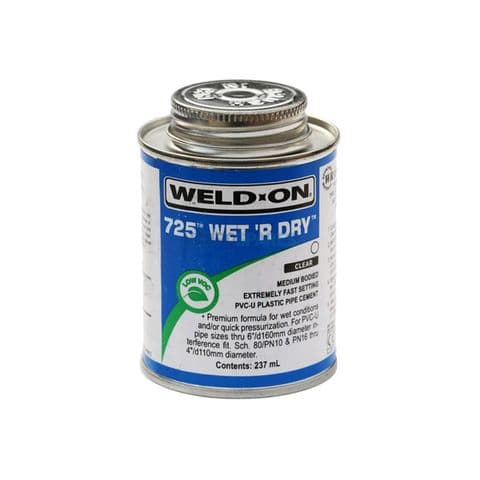 Wet R Dry Solvent Cement - 240ml for Swimming Pool Pipework