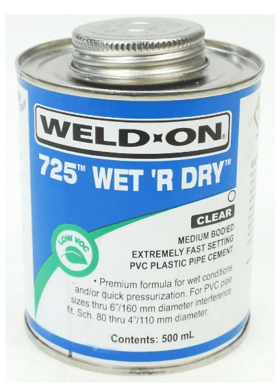 Wet R Dry Solvent Cement - 500ml for Swimming Pool Pipework