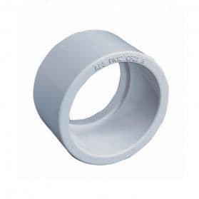 White ABS White Plain Reducer 2" to 1.5