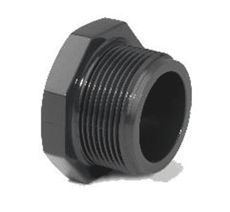 1.5" Grey PVC Threaded Plug
