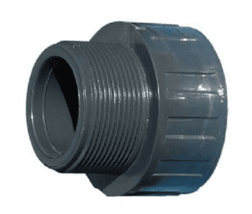 2" Grey PVC Socket Nipple