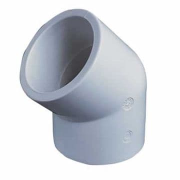 2" White ABS 45 Degree Elbow