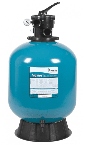 24" Pentair Tagelus Top Mount Filter, Valve & Pressure Gauge