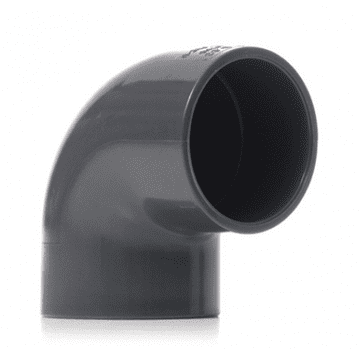 50mm Grey PVC 90 Degree Elbow
