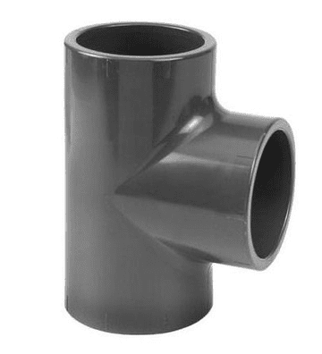 50mm Grey PVC Equal Tee