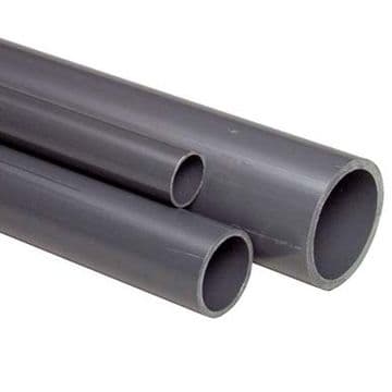 50mm Grey PVC Pipe (10 bar) - 2.5 metre length