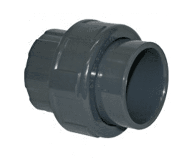 50mm Grey PVC Plain Socket Union