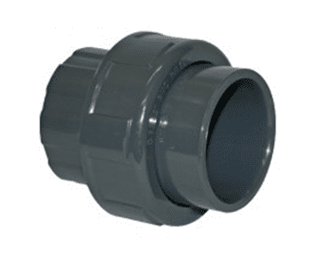 50mm Grey PVC Plain Socket Union