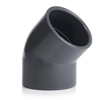 63mm Grey PVC 45 Degree Elbow