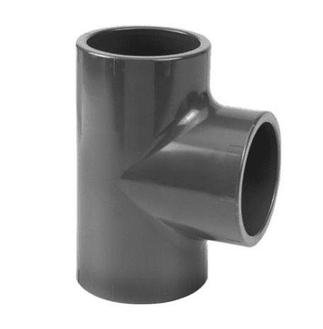 63mm Grey PVC Equal Tee