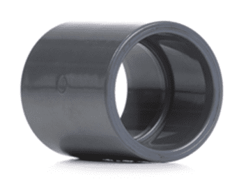 63mm Grey PVC Socket Plain