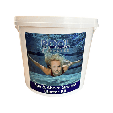 Above Ground Pool & Spa Starter Kit - Includes Chlorine, pH Plus and Minus, Algicide & Test Strips