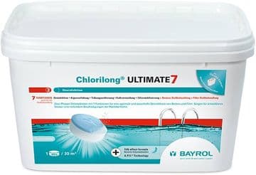 Bayrol Chlorilong Ultimate 7 Two-Layer 300g Chlorine Tablets 4.8kg