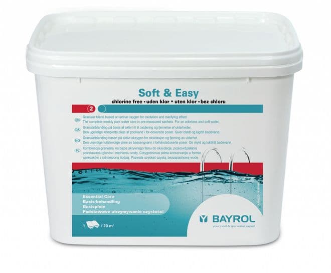 BAYROL Soft & Easy (16 x 280g sachets) 4.48kg Pack - Active Oxygen