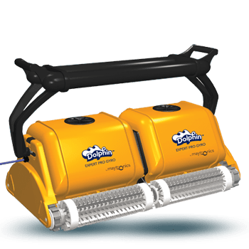 Dolphin 2 x 2 Pro Gyro Commercial Pool Cleaner (60 metres) with Combination Brushes