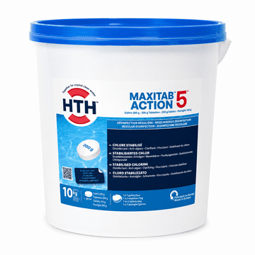HTH 200g Maxitab Action 5 Chlorine Tablets 10kg