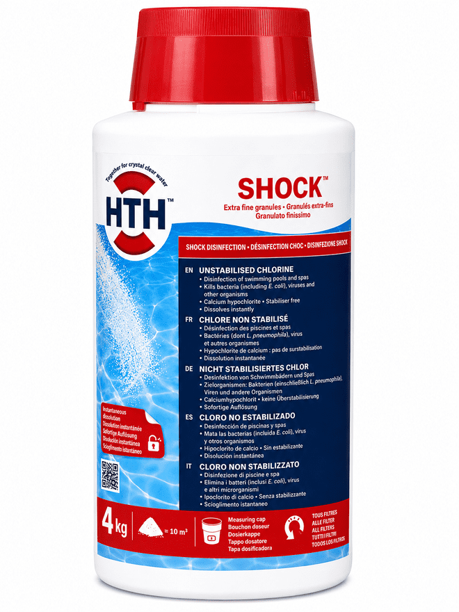 HTH Shock Granules (Superfast Granules) - Stabiliser Free - 4kg