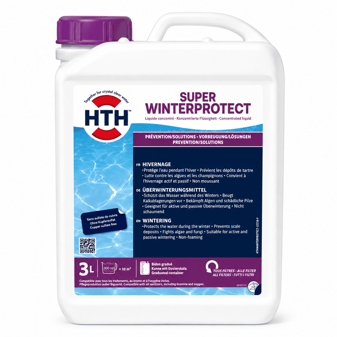 HTH Super WinterProtect Algicide - 3 Litres
