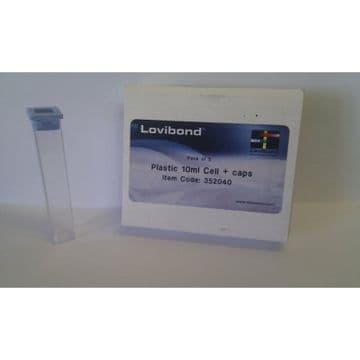 Lovibond Test Tube - Plastic Square with Stoppers - Pack of 5
