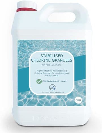 Stabilised Chlorine Granules 5kg - For Pool & Spa Use