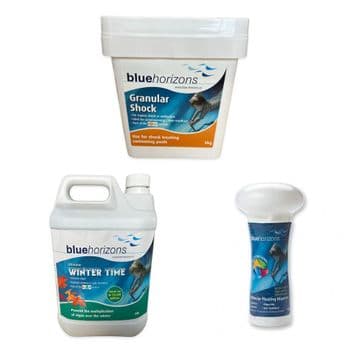 Winterising Package - Blue Horizons Granular Shock, Winter Algicide and Floating Dispenser