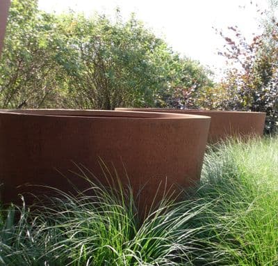 Corten Steel Cone Planters