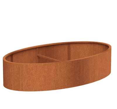 Corten Steel Oval Planters